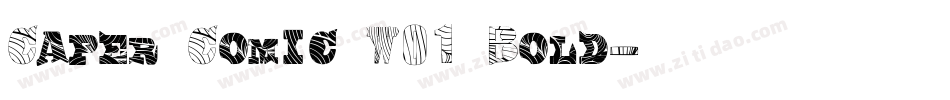 Caper Comic W01 Bold字体转换
